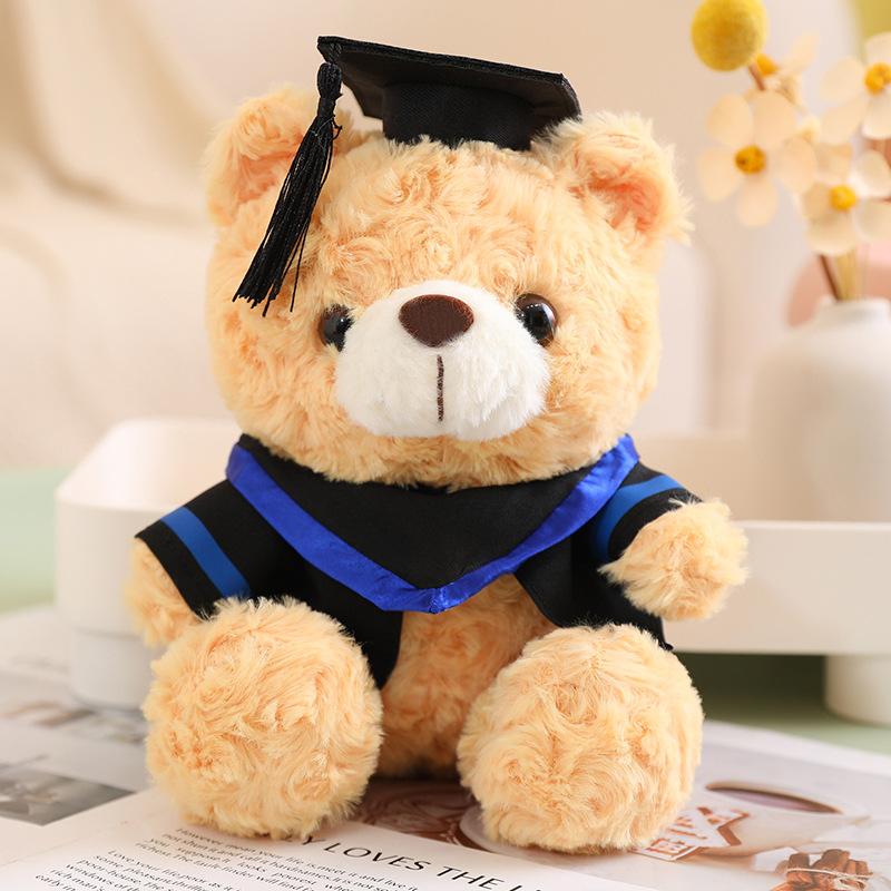 New Graduation Season Animal Plush Doll Wear Bachelor Coat Graduation Certificate Bear Capybara Plush Toy for Students Gift