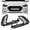 Противотуманные фары для Hyundai Elantra 2016 2017 2018 LED DRL Противотуманные фары переднего бампера Фары дневного света с указателем поворота Водонепроницаемые