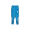 Manchester City Mcfc Prematch Woven Pant Color Block Casual Elastic Waist Woven Knitted Sports Pants Men Pants Blue Silver-Gray 774373-02