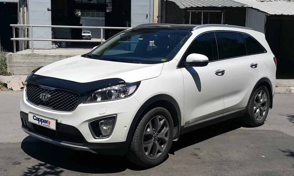 Дефлектор капота (EuroCap) для Kia Sorento III UM 2014-2020 гг
