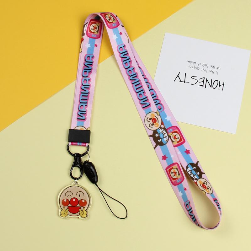 Cartoon Mobile Phone Lanyard, Cute Pendant, Wide And Flat Braided Belt, Lanyard, Key, Badge, Card Cover, Neck Lanyard.