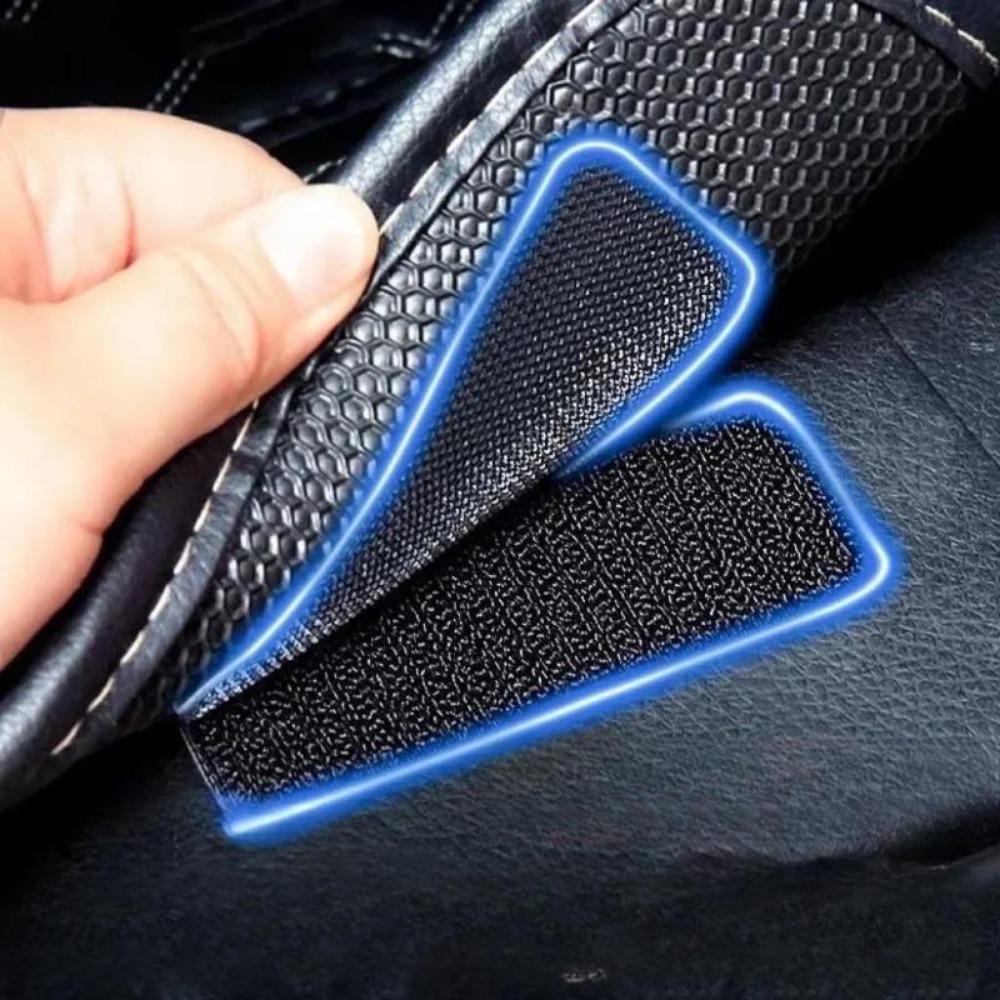 100/2pcs Carpet Fixing Stickers Double Faced High Adhesive Car Carpet Fixed Patches Home Floor Foot Mats Anti Skid Grip Tapes