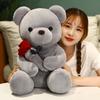 Rose Teddy Bear Plush Toy With Pp Cotton Filling Romantic Gifts Home Decor Doll