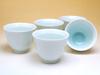 Set of 5 Arita Ware Blue and White Porcelain Sencha Tea Bowls for Gift Boxed Guests,