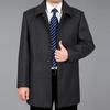 Men Woolen Coat Autumn Mens Wool Coat Men Pea Coat Winter Long Jackets Overcoat Turn-down Collar Outerwear