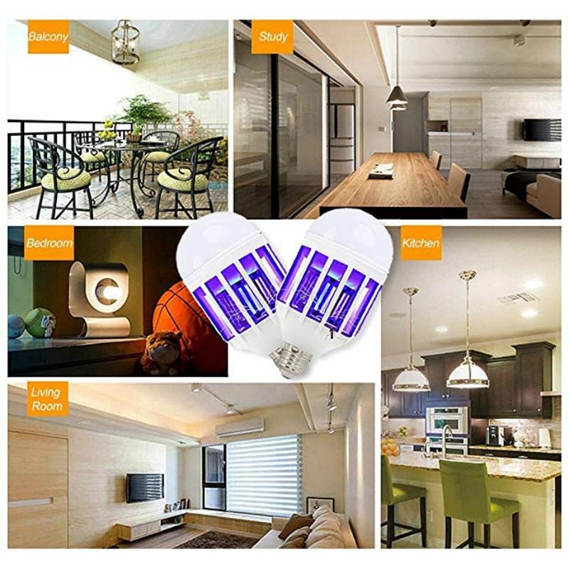 Белая лампа для уничтожения комаров, репилент