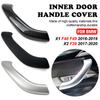Carbon Fiber Interior Door Handle Outer Cover Trim Replacement For BMW X1 X2 F48 F49 F39