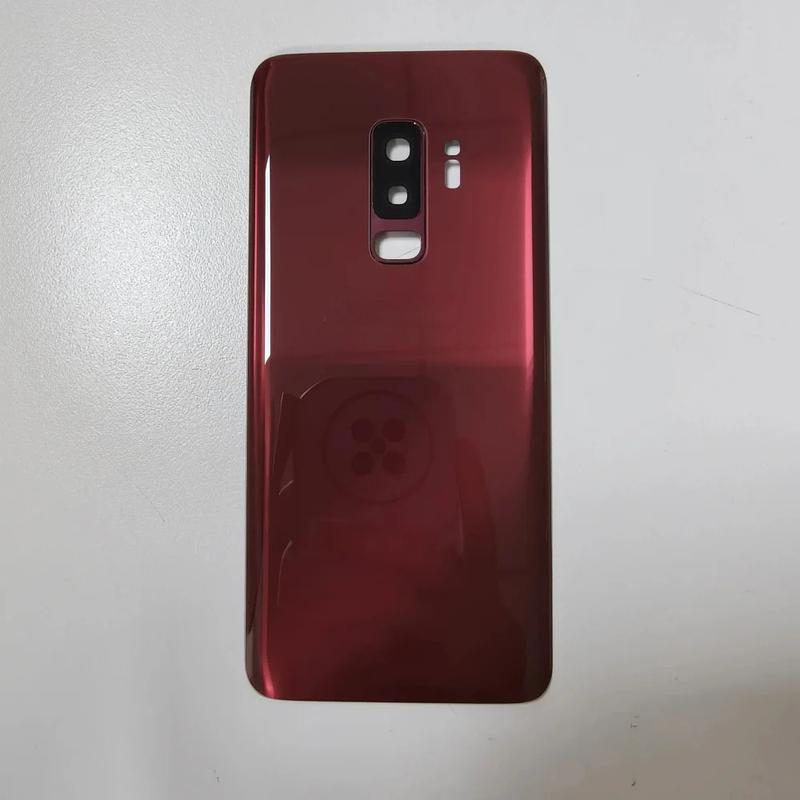 Для Samsung Galaxy S9 G960 / S9 Plus G965 SM-G965F Задняя крышка аккумулятора Задняя стеклянная панель Корпус Чехол Объектив камеры Замена