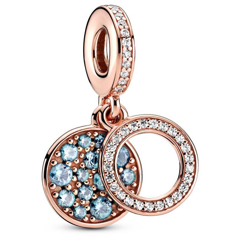 European Style DIY Charm Beads for Jewelry Making, Gold Plated CZ Heart Animal Dangle Charms, Pandora Compatible Bracelet Necklace Accessories