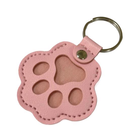 Брелок из искусственной кожи для шерсти питомца, сувенирный брелок в форме кошачьей лапы, простой в использовании, памятный брелок в память о питомце