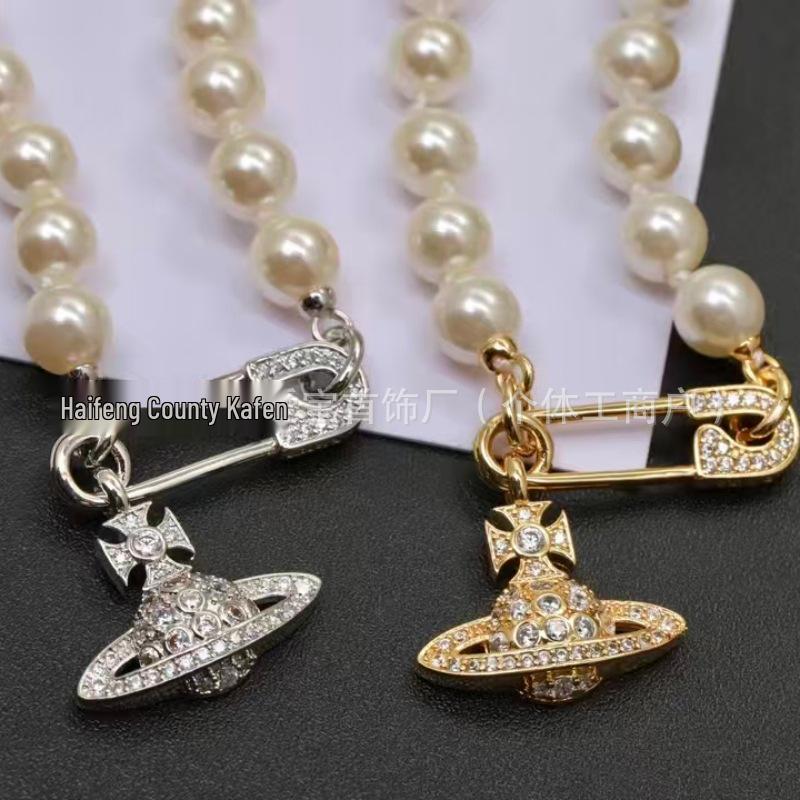 Брошь Seiko West Бриллиантовое Ожерелье Женское Легкая Роскошь Дизайн Сатурна