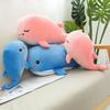 Plush Whale Soft Toy Stuffed Soft Plushie Sea Animals Whale Doll Huggable Ocean Plush Toy Bluepink 304565Cm