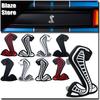 Cobra 3D Styling Metal Sticker Front Grille Badge Body Fender Car Rear Decal Decor Accessories For  SVT GT350 R GT500 Shelby