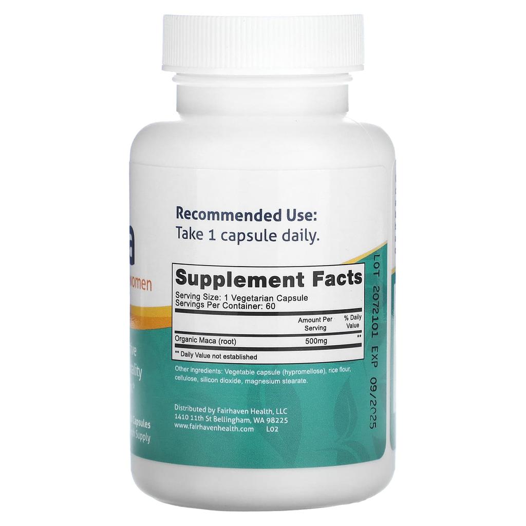 Fairhaven Health Мака, 60 капсул