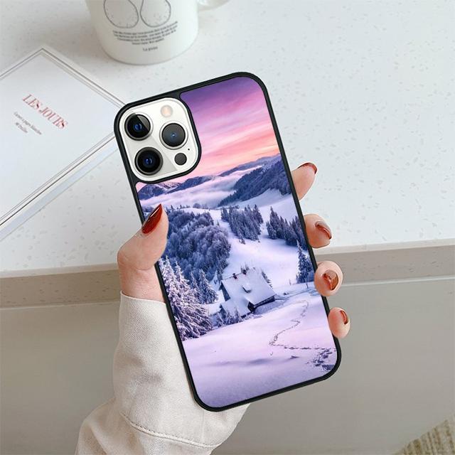 Winter Landscape Phone Case For iPhone 17 Air 13 12 14 15 16 Cover For Apple 14 15 16 Pro Max 6S Plus Coque