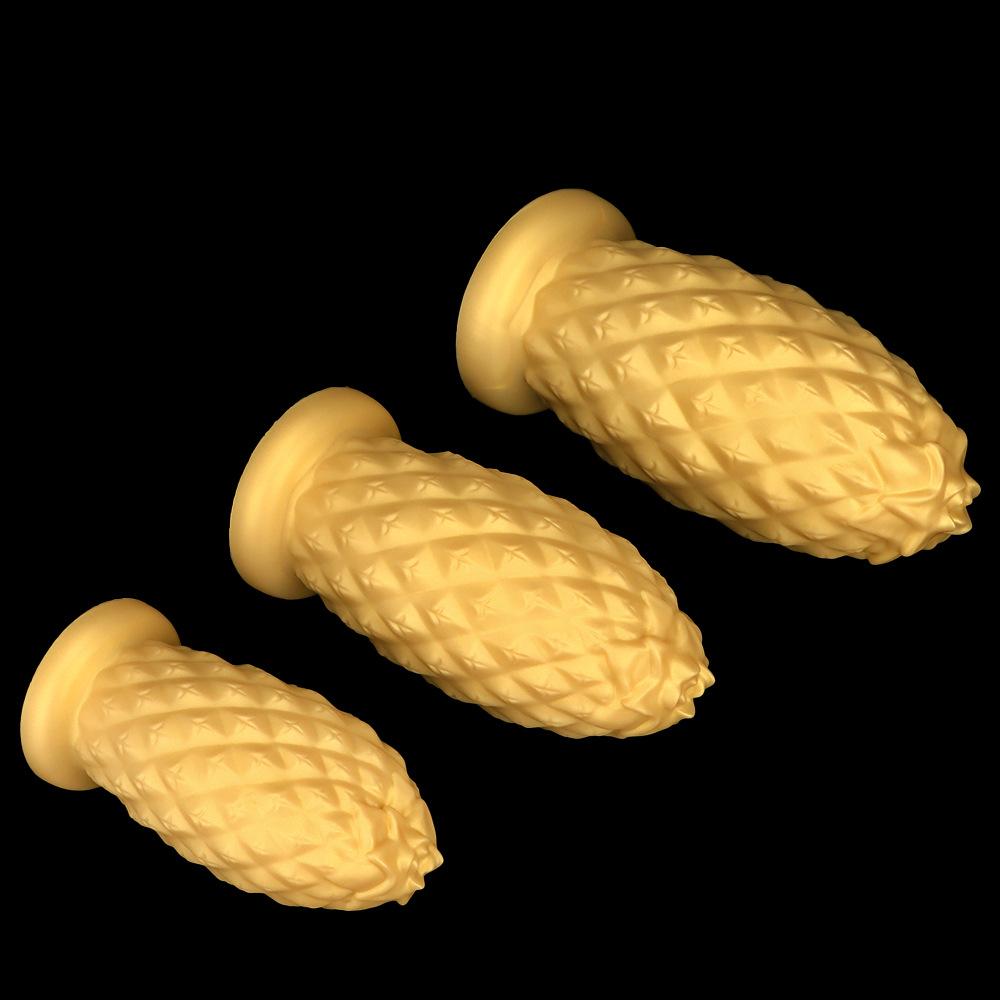 Золотой силиконовый гигантский дилдо, очень большой анальный фиксатор, принадлежности для фистинга, секс-игрушка для геев, большой член, реалистичный пенис, БДСМ, ремень на член