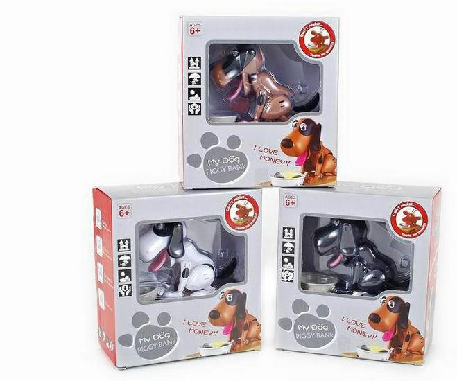 Оригинальная электрическая игрушка-копилка в виде щенка, поедающего монеты, для детей