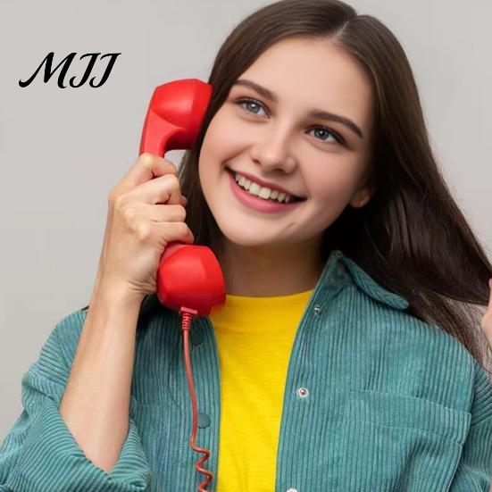 Аксессуар для телефона Винтажный телефонный аппарат для мобильного телефона, Проводная гарнитура 3,5 мм Type-C, Ретро-трубка, Универсальная ручная трубка для смартфона