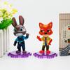 Зверополис Набор из 6 Аниме Фигурок Джуди Ник Шеф Бобо Фигурки Действия Игрушка для Детей Модели Идеальный Подарок на День Рождения