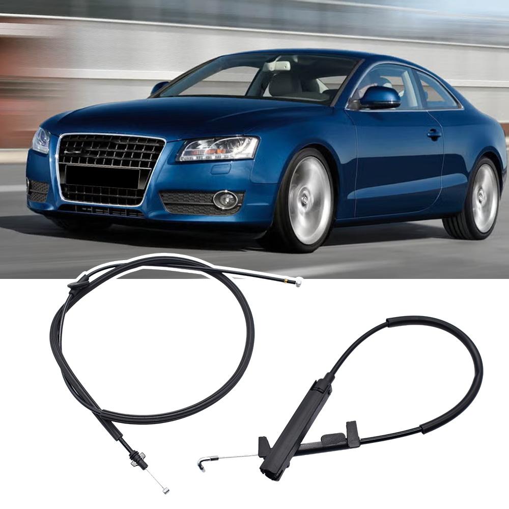 2PCS Car Rear+Front Hood Lock Latch Release Cable For A4 A5 S4 S5 8T1823535 8T1823531 Replacement Accessories