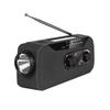 Emergency Solar Radio with LED Flashlight SOS Alarm Compact Design Portable Rechargeable Hand Crank AM/FM Radio