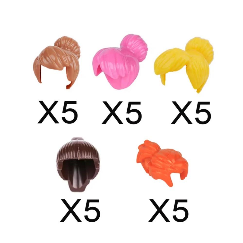 City Building Blocks Body Character Clothing Accessories Helmet Hat Colorful Hair Hairstyle Mini Brick Compatible Toy Gift X040