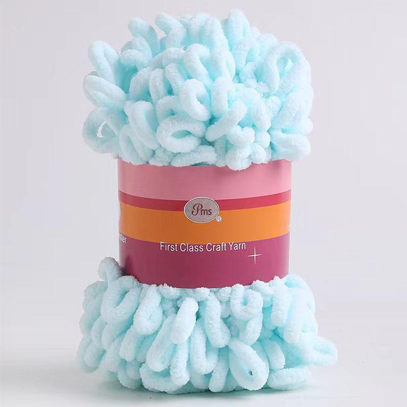 100g Velvet Chunky Yarn Crochet Scarf Finger Knitting Blanket DIY Hand-Woven Bulky Yarn Looped
