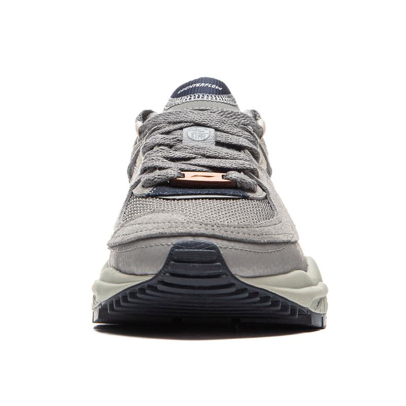 Li Ning CF Origin V4 Удобные прочные дышащие низкие повседневные туфли женские кроссовки серые AGLU290-4