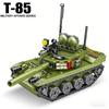 Военный основной боевой танк Т-85 Фигурки солдат Армейские солдаты Строительные блоки Детские игрушки Для детей Подарок мальчику