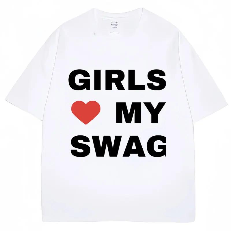 Funny Rapper Chief Keef Girls Love My Swag T Shirt Women Fashion Casual T-shirts Loose 100% Cotton Women T-shirts Streetwear