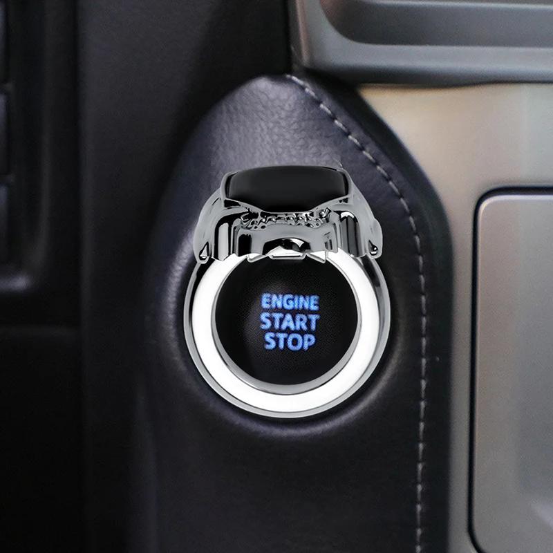 IJOPV1 Car Start Stop Push Button Cover Decoration for Alfa Romeo 147 155 156 159 Mito Giulia GT Giulietta Stelvio Brera 166 Interior