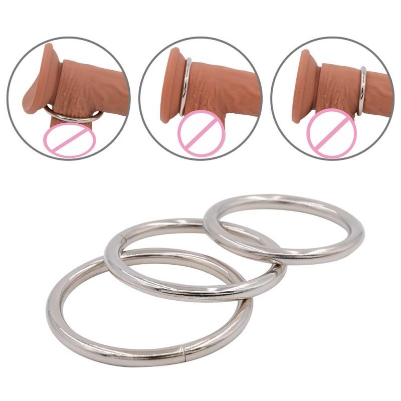 Metal Penis Lock Ring Bondage Bdsm Intimate Goods Cock Ring Delayed Ejaculation Erotic Gadgets Sex Toys For Men Gay Adult Games
