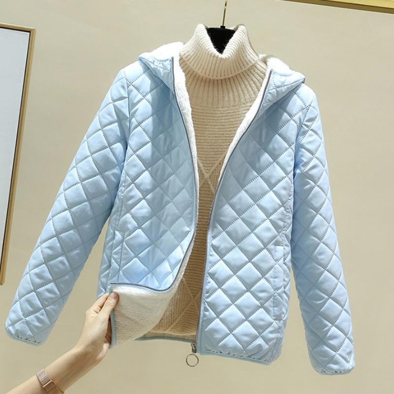 Модное женское хлопковое пальто, новые зимние куртки, утепленная теплая куртка с коротким капюшоном, парки, парка, верхняя одежда