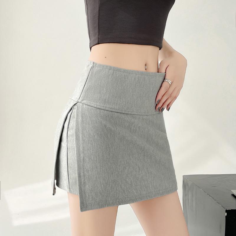 2024 Douyin High Waist Slimming A-line Bodycon Midi Skirt for Women