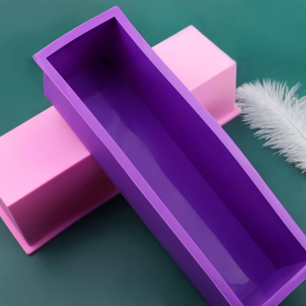 Одиночная прямоугольная силиконовая форма для мыла, силиконовая форма для тостов, емкость для торта