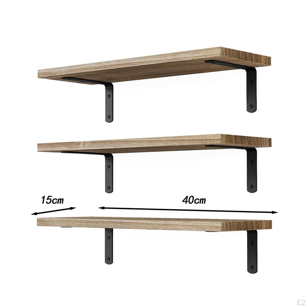 3 шт. настенные деревянные подвесные полки, универсальные, экономящие пространство, декоративные для