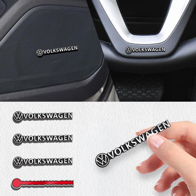 Car Audio Decorate 3D Aluminum Badge Emblem Sticker Car interior Accessories For Volkswagen Tiguan 5N AD1