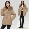 Inner Lining with Plush and Thickened Style To Overcome Cotton Jacket Women's Winter Wear Large Fur Collar New Cotton Jacket