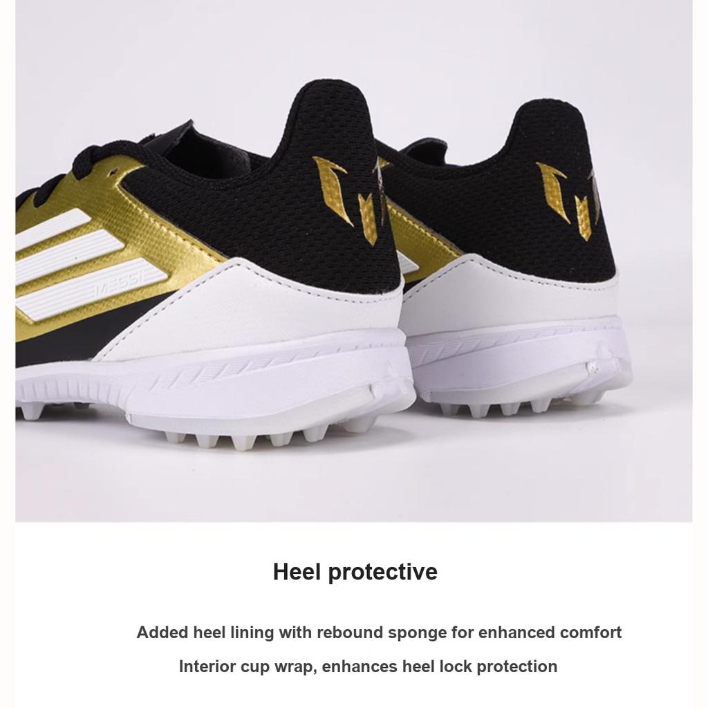 adidas Детские кроссовки Messi Adizero F50 League TF K Triunfo Dorado золото-золото-металлик облачно-белый IG9277