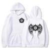 Autumn and Winter New Fashionable Hoodie Fun Supernatural Crow Wings Printed Harajuku Men's and Women's Long Sleeve Warm Hoodie