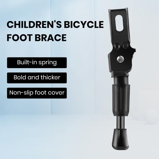 Children's Bike Foot Support Adjustable Easy Install Sturdy Waterproof Fun Parking Stand for Kids Bike