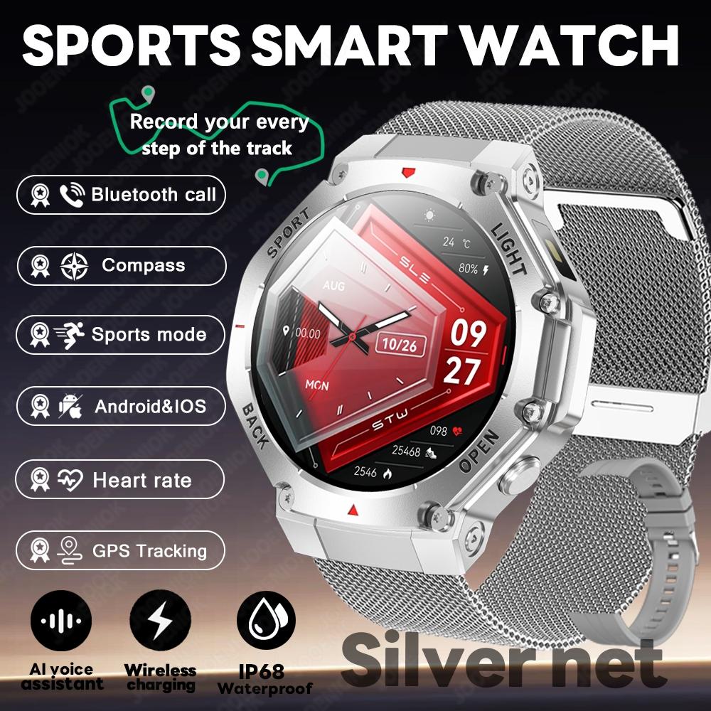 Новые Смарт-часы с GPS для спорта Мужские PK Amazfit T-Rex 3 Bluetooth-звонок Умные часы Компас Фитнес на открытом воздухе Монитор здоровья Браслет