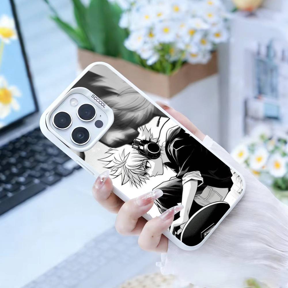 Чехол для телефона G-Killua Zoldyck K-Hunter X Hunter для iPhone 17,16,15,14,13,12,Pro MAX Черный Матовый Ударопрочный Чехол