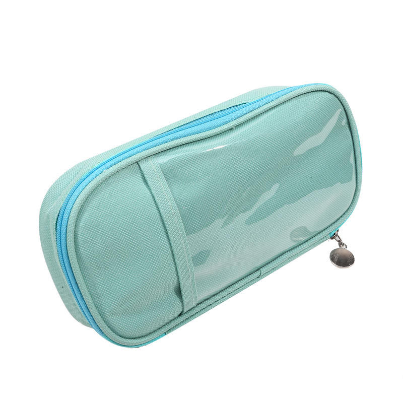 Японская кремовая сумка для карандашей, большая вместительная сумка, простая женская/мальчиковая пенал, холщовая сумка для карандашей, канцелярская сумка