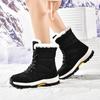 36-45 Мужские/Женские Хлопковые Ботинки с Высоким Голенищем Большого Размера Уличные Противоскользящие Водонепроницаемые Женские Зимние Ботинки