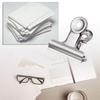 10Pcs Metal Bulldog Grip Clip Food Sealer Bag Clamp Paper Document Ticket Binder