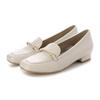 Liz Lafine Loafers Size Women's RRKK52032R, Ivory, 22.5cm