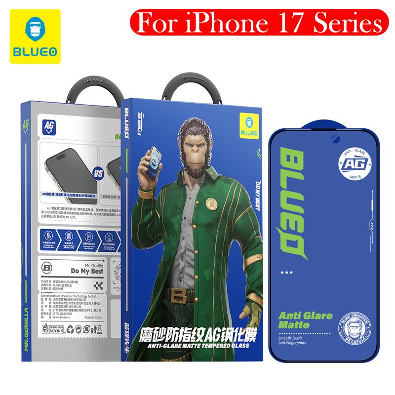Blueo Matte Tempered Glass For iPhone 17 Pro Max Screen Protector for iPhone 17 Air