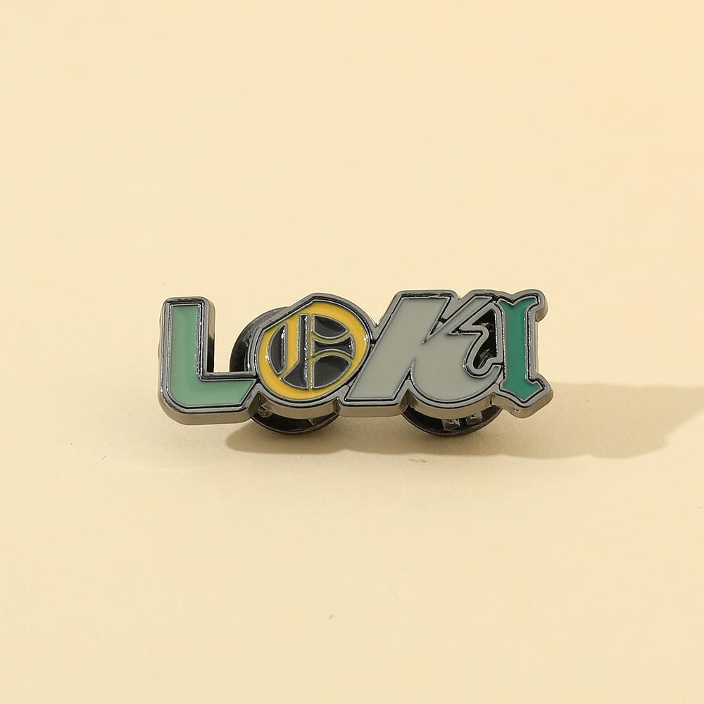Loki Lapel Pin Women Men's Brooch Cartoon Backpack Badge for Hoodies Jeans Tops Hat Collar Pins