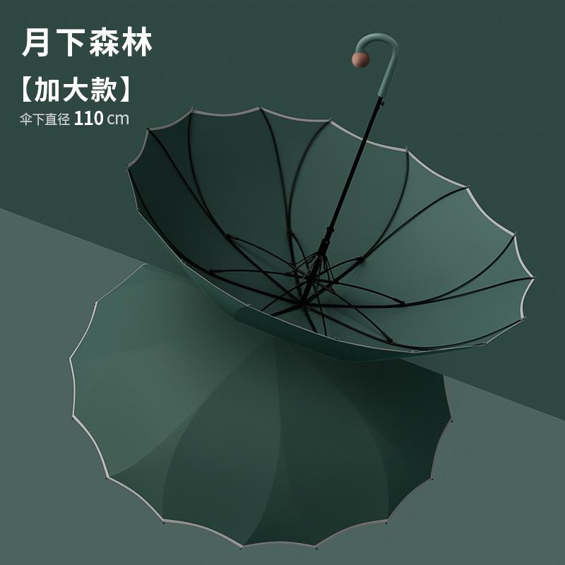 Автоматический зонт с длинной ручкой на 16 спиц, ветрозащитный, серия «Коричневый нос»